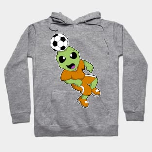 Alien at Soccer Sports Hoodie